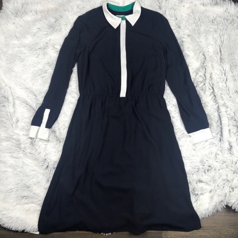 Coldwater Creek Navy Shirt Dress